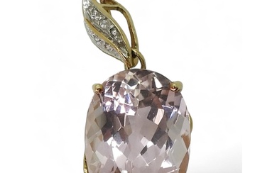 A 9ct gold Rocks & Co, kunzite and diamond pendant, set ...