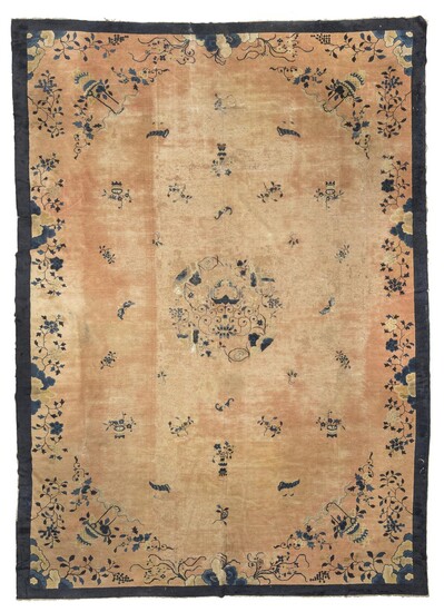 A CHINESE CARPET. BEIJING 19TH CENTURY. DEFECTS.