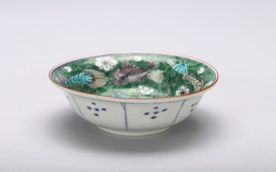 A CHINESE FAMILLE VERTE DISH