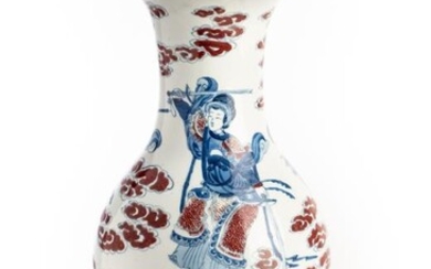 A CHINESE PORCELAIN VASE, 18TH CENTURY (PROBABLY SECOND QUARTER)...