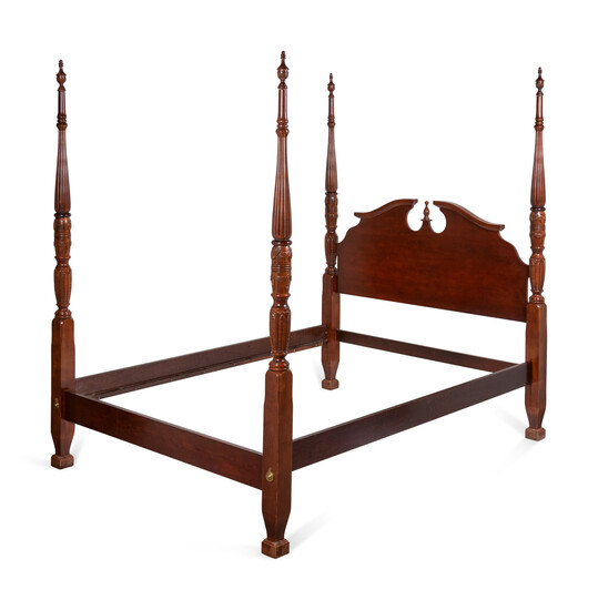 A Chippendale Style Carved Mahogany Four-Post Tester Bed