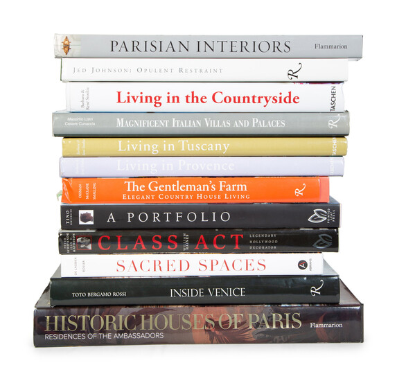 A Collection of Books on Interior Design and Architecture