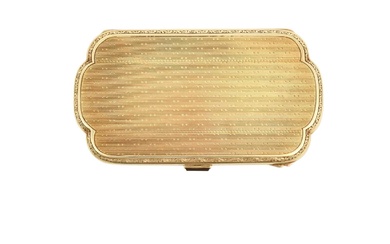 A Continental Gold Cigarette-Case With English Import Marks for London Chain Bag Co. Ltd., London, 1926, 9ct