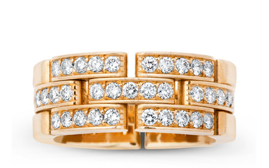 A Diamond and Gold 'Maillon Panthère' Ring, Cartier