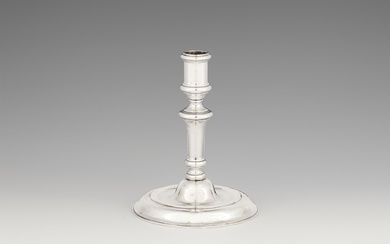 A Dresden silver candlestick made for Friedrich August II of Saxony