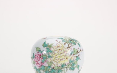 A Famille Rose Floral Motif Jar (Yongzheng Reign Mark)