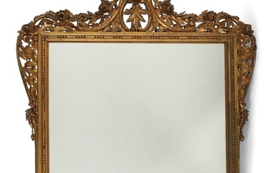 A George III style carved giltwood mirror