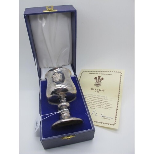 A Hallmarked Silver Limited Edition Royal Commemorative Gobl...