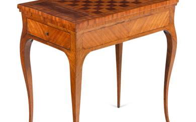 A Louis XV Kingwood Tric-Trac Table