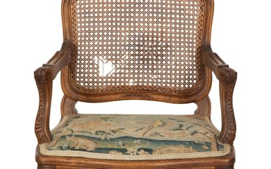 A Louis XV Style Carved Fruitwood Child's Chair