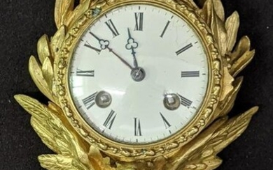 A Louis XV ormolu eagle wall clock, eight day movement