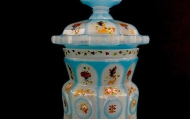 A MAGNIFICENT ENAMELED BOHEMIAN STEIN