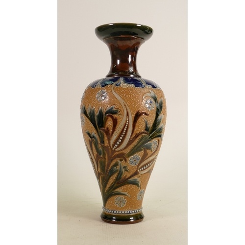 A Royal Doulton Lambeth Art Union vase: By Eliza Simmance, d...