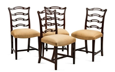 A Set of Ten George III Mahogany Dining Chairs Height