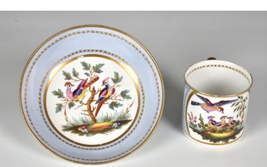 A Spode porcelain coffee can and saucer, early 19th century,...