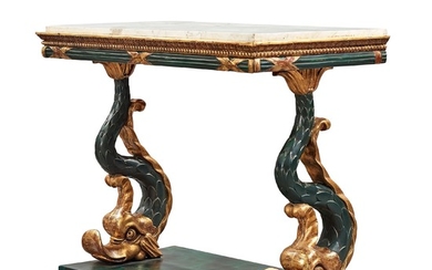 A Swedish Empire console table, early 19th century.