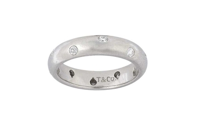 A diamond-set ring, by Tiffany & Co.