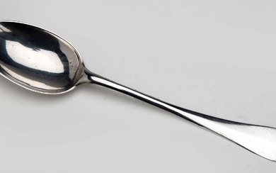 A Dutch silver serving spoon, Groningen