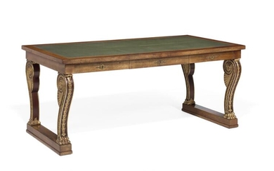 SOLD. A large freestanding French library table. First half of the 19th century. H. 75 cm. L. 176 cm. W. 88 cm. – Bruun Rasmussen Auctioneers of Fine Art