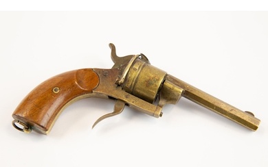 A late 19th century brass cigar cutter, in the form of a pin...