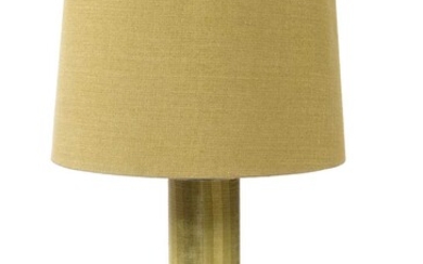 A mid Century tweed covered table lamp.