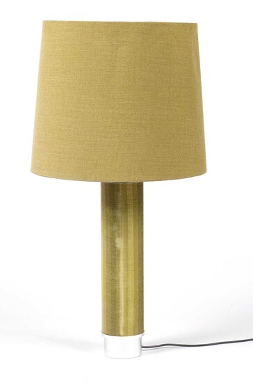 A mid Century tweed covered table lamp.
