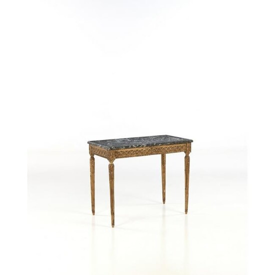 A neoclassical gilt-wood Italian console table, late
