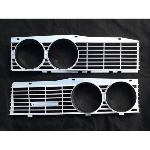 A pair of Rover 3500S P6 Series I grilles, new-old stock