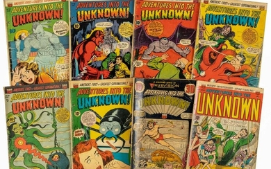 ADVENTURES INTO THE UNKNOWN * Lot of 8 Comics * ACG