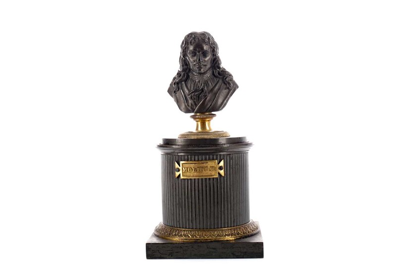 AN EARLY 19TH FRENCH BRONZE INKWELL
