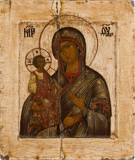 AN ICON SHOWING THE THREE-HANDED MOTHER OF GOD Russian