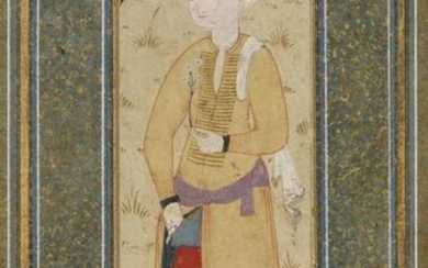 AN OTTOMAN PORTRAIT OF A HANDSOME YOUTH, TURKEY, 17TH
