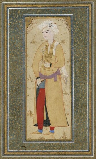AN OTTOMAN PORTRAIT OF A HANDSOME YOUTH, TURKEY, 17TH