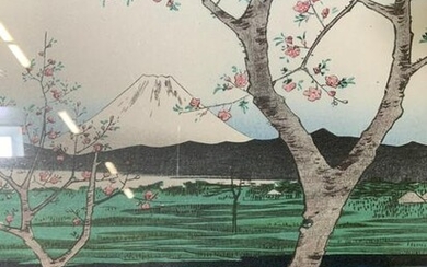 ANDO HIROSHIGE Signed Kishogaya Woodblock Art