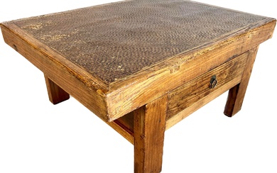 ANTIQUE 19TH C. CHINESE YUMU WOOD COFFEE TABLE