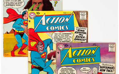 Action Comics Group of 8 (DC, 1958-59) Condition: Average...