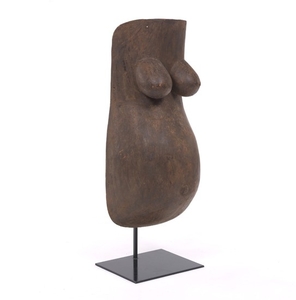 African Carved Wood Fertility Sculpture