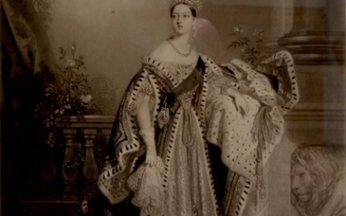 After Alfred Chalon, Queen Victoria in coronation robes