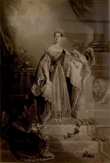 After Alfred Chalon, Queen Victoria in coronation robes