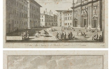 After Giuseppe Zocchi, Two views of Florence