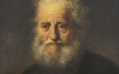 After Rembrandt Harmenszoon van Rijn, late 18th/early 19th Century. Study of an old man with a gold chain; oil on canvas, 60 x 48 cm. Note: The original painting by Rembrandt is housed in the Museum Hessen Kassel in Germany. We are grateful to Dr...