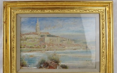 Albert Goodwin (1845-1932) - A framed & glazed watercolour, ...