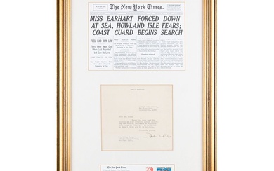 Amelia Earhart Typed Letter Signed to a Collier's Weekly Artist