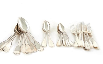 American coin silver and sterling flatware (27pcs)