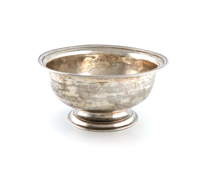 An 18th century American silver bowl