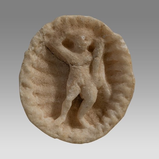 Ancient Roman Marble Relief of Hercules holding club c.2nd century AD.
