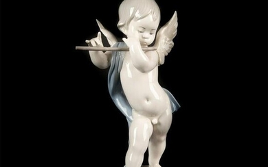 Angel w/Flute 1001233 - Lladro Porcelain Figurine