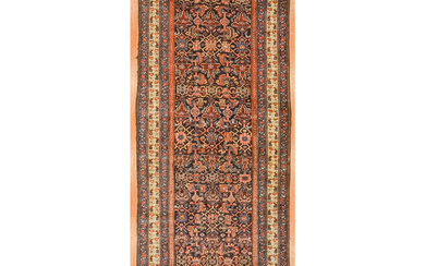 Antique Bijar Runner, Persia, 3.7 x 9.10
