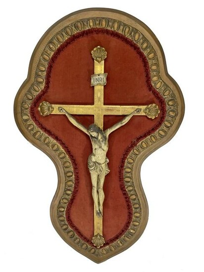 Antique European Jesuschrist wood sculpture