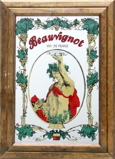 Antiques, Beauvignot - Bacchus, Print on Mirror